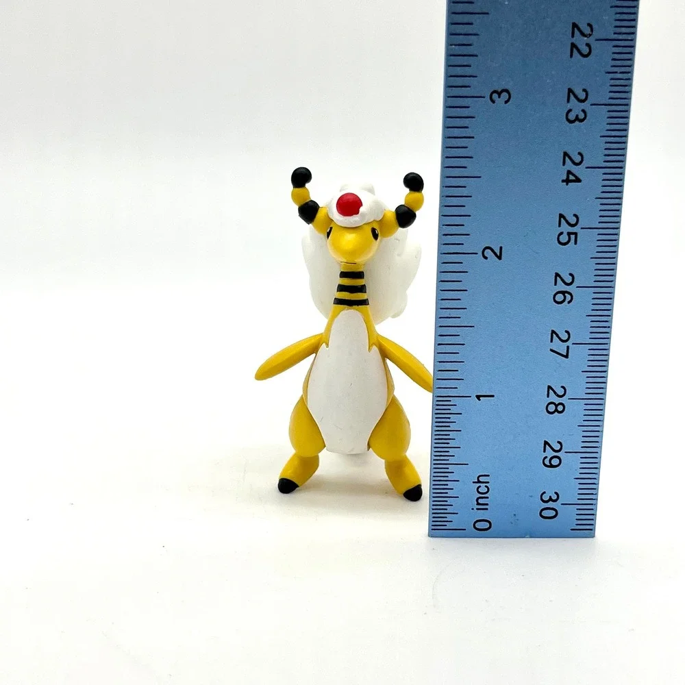 Tomy Mega‎ Ampharos Pokemon Figure Toy Collectible Anime Yellow White